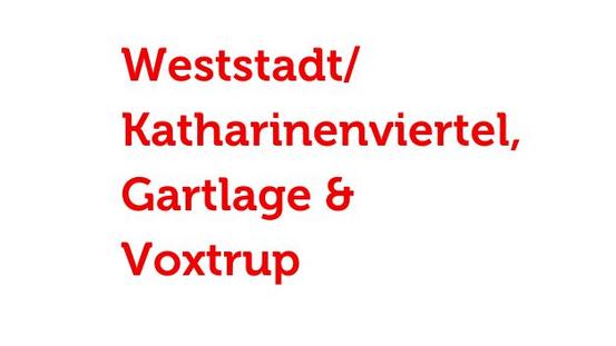 Glasfaser Ausbaugebiete Weststadt, Gartlage, Voxtrup