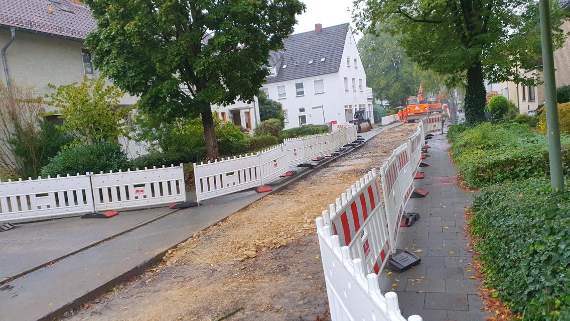 Die Ertmannstraße im Osnabrücker Stadtteil Schölerberg erhält eine neue Kanalisation.